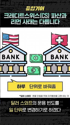 크레디트스위스(CS) 파산, 제 2의 리먼 사태?