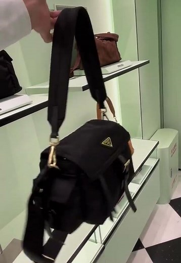 PRADA Explore Medium Re-Nylon Shoulder Bag 1BD394_RDLN_F0002