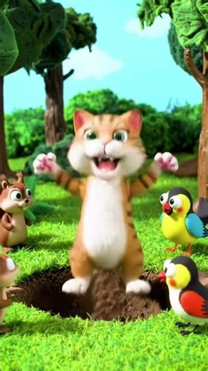 Cat vs Rabbit 🐱🐇 | Funny 3D Cartoon Shorts #Cat #Rabbit #Shorts
