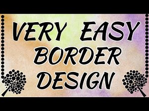 Very easy border design for school project 2022 | Project design very easy & simple