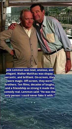 JACK LEMMON & WALTER MATTHAU — THE ODD COUPLE THAT LASTED #facts #hollywood #movie