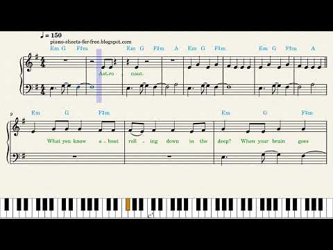 Masked Wolf — Astronaut In Ocean (Piano Sheet Music)