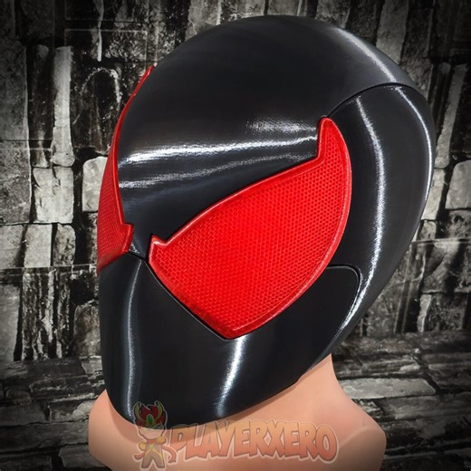 Spider Cosplay Mask – Scarlet Ben Reilly Inspired 3D Printed Wearable Helmet With Red Lenses - Etsy