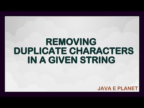 Java Program to Remove Duplicate Characters in a String || java tutorials ||java e planet #java