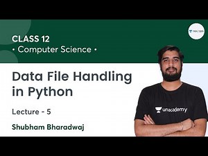 New Batch 2022 | Data File Handling in Python-L5 | Class 12 Computer Science | Shubham Bharadwaj