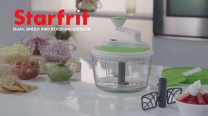 What makes salsa, guacamole, chops onions and makes whipped cream? The Starfrit Dual Speed Food Processor! https://www.starfrit.com/en/dual-speed-food-processor | Starfrit