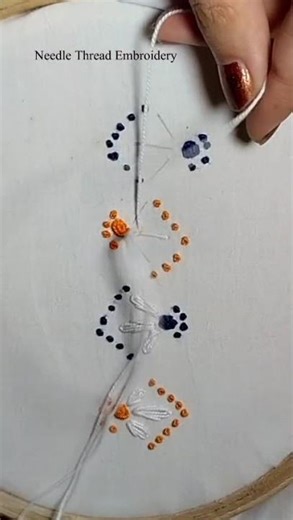 Modern Border Embroidery Step by step Tutorial | Modern Embroidery Border For Beginners