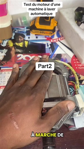 Part2 test en directe du moteur d’une machine à laver automatique #pourtoii #FroidEtClimatisation