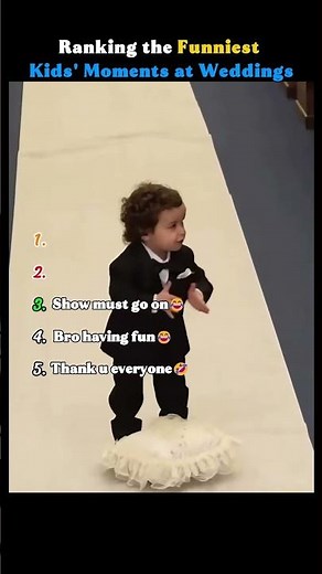 Top 5 Funniest kids Moments at Wedding