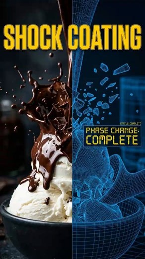 Magic Shell Audit: The Physics of Rapid Lipid Solidification 🍫 #food #viral