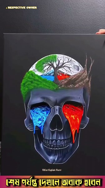 Satisfying Pour Painting Art: Watch the Amazing Transformation! 🎨✨