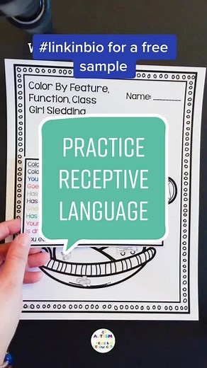 I love these receptive language #worksheets for quick easy way to practice feature, function, category activities. Print and go plus you get work product. There is a free set in my #tpt store. Perfect for #taskboxes and #independentwork Grab the link in my bio #specialeducationteacher #autismresources #teachersoftiktok #autism #aba #bcba #bcbasoftiktok