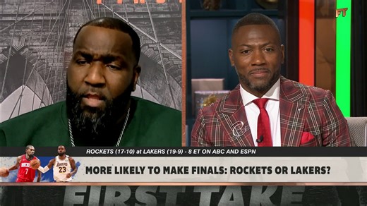 55K views · 560 reactions | "Offense wins you games but defense wins you what? They win you championships and that's something that the Lakers just don't have." Kendrick Perkins believes the Houston Rockets are more likely to make the NBA Finals over the Los Angeles Lakers  | ESPN First Take | Facebook