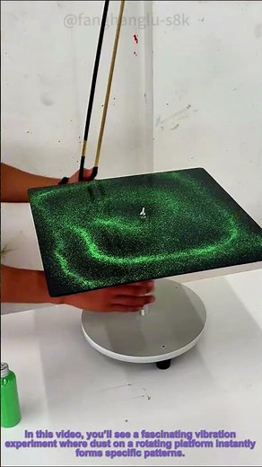 Vibration Experiment: Dust Forms Patterns Instantly On Platform