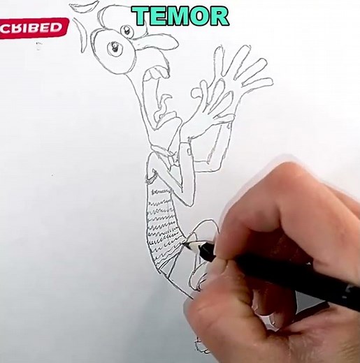 Dibujamos a Temor - Intensamente | Dibujos para niños