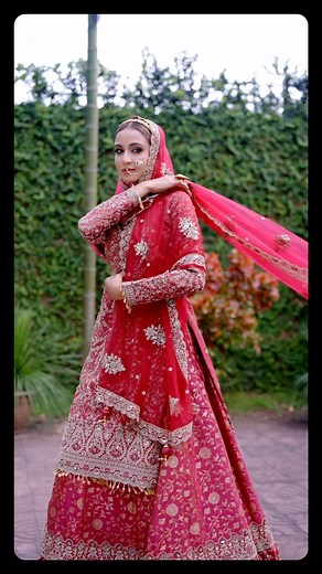 Bridal Sharara ’25 ✨ A classic red bridal sharara with full handwork in zari, stones, and cutdana - paired with a groom’s sherwani crafted on fine net-textured fabric with subtle thread and stone detailing. Jewelry: Elor #anzara #elor #luxurywear #sharara #weddingdress #weddingseason #festivewear #fblifestyle | Anzara