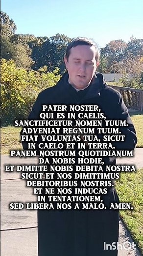 Our Father in Latin with Father Matthew Dimock #prayer #catholicprayer