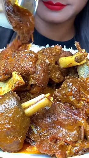 Mutton Eating 👆👆#asmreatingsounds #mukbang #foodie #food | ASMR Recipe
