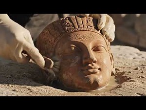Restoring an Ancient Sculpture Head — Satisfying Archaeology Cleaning & Discovery