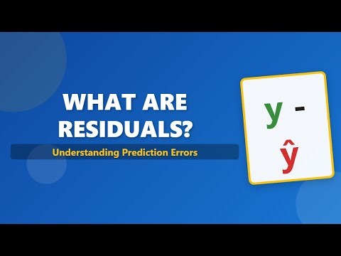 What Are Residuals? (y - ŷ) | Statistics & Probability Explained