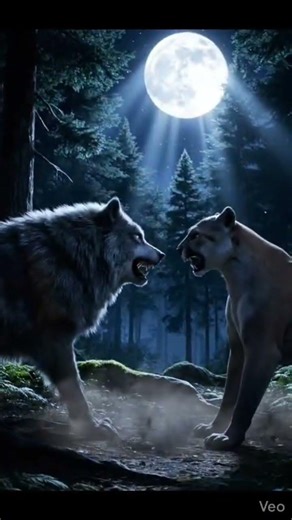 Wolf vs puma Fight #ai #cute #animals #animation #shortvideo #shorts #mrbeast