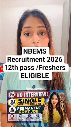 NBEMS Recruitment 2026 Complete Details | Vacancies Details, Eligibility, Exam Dates #nbems