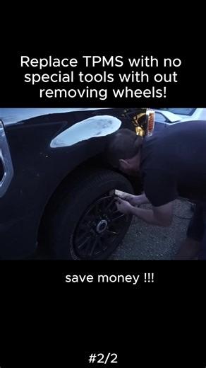 Replace TPMS with no special tools with out removing wheels (2/2) #apremiumcom #apremium #carcare #carrepairtips #comeoverhere