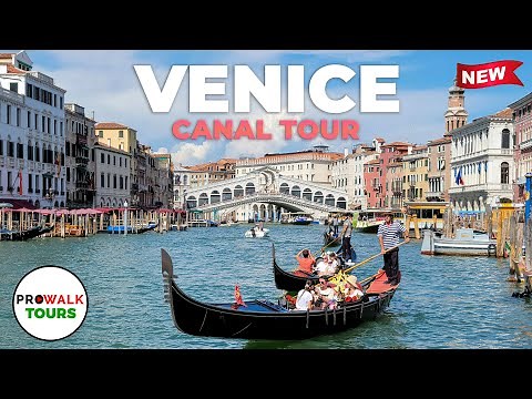 Venice, Italy Canal Tour - 4K 60fps with Captions