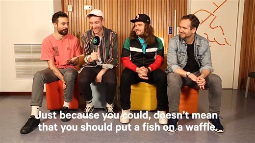 10K views · 120 reactions | Fish on a waffle, Johnny Depp’s Crybaby and Lenny Henry. Just a few things the boys from Bastille need on their deserted island. Bastille are playing Rock Werchter 2019 on Thursday 27 June on the Main Stage! Grab your festivals tickets on www.rockwerchter.be. #RW19 | Rock Werchter | Facebook