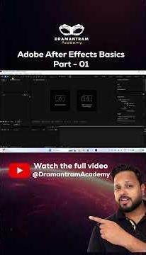 After Effects Interface Explained in 60 Sec | Beginner Guide Part 1 | Dramantram Academy