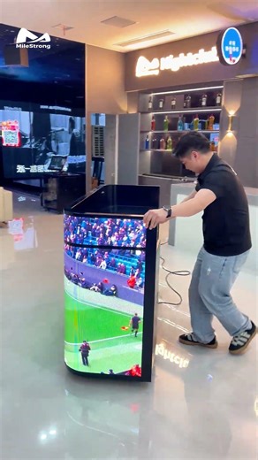 Move wherever it is needed.#MileStrong #leddisplay #ledscreen #creativeleddisplay #uefa
