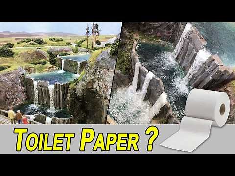 This Simple Trick Makes Realistic Waterfalls (Using Toilet Paper!)