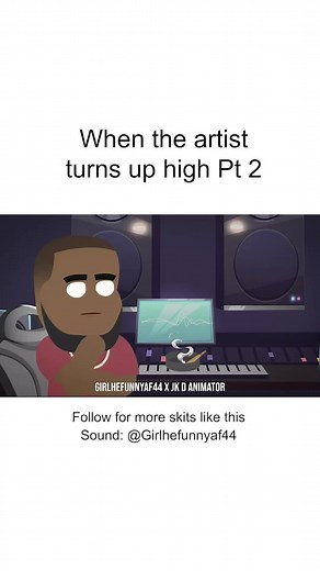 Why was he spitting facts tho Shoutout to @girlhefunnyaf44 #Animatedcomedy #funnyrap #studiosession
