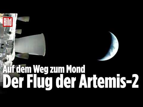 🔴 LIVE aus dem Weltall: Hier die Artemis-Astronauten zum Mond begleiten