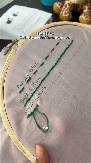 How to Do a Stem Stitch | Beginner Embroidery Tutorial