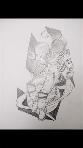 its a space man drawing