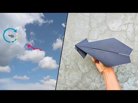 Easy paper airplane that flies really far over 100 feet | Paper Plane