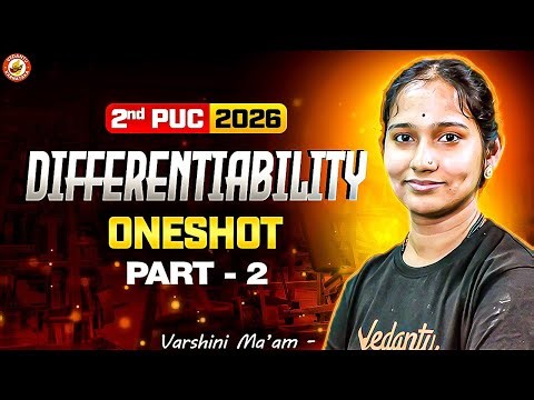 Differentiability Oneshot - Part 2 | Class 12 | 2nd PUC | Maths | Vaishnavi Ma’am