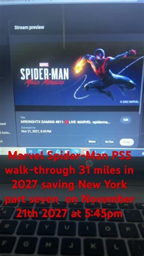 Marvel Spider-Man PS5 walk-through 31 miles in 2027 saving New York part seven