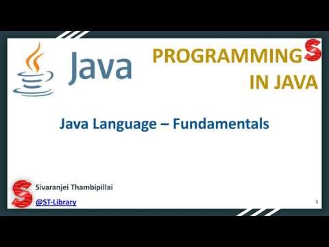 Java Language – Fundamentals | @ST-Library