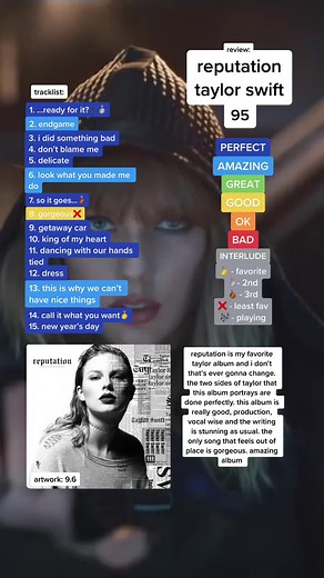 reputation by taylor swift 🐍 | #taylorswift #reputation #swifttok #albumreview #albumranking #musictok #lookwhatyoumademedo #fyp #fy #foryou