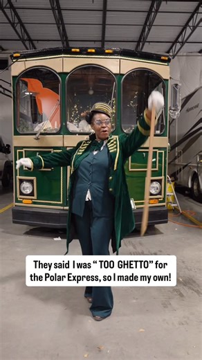 Storybook Maze on Instagram: "They said my way of telling stories was too loud, too turnt, too ghetto and dramatic — so I created my own. I turned my own trolley into a Polar Express, and I drove it straight into Baltimore’s book deserts . Sometimes when people don’t fund or make space for you, we can still build our own spaces. That’s why I refuse to wait for permission. we can create what our communities deserve. 📚✨ 📸: @ikonic_visions"