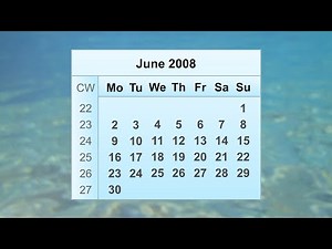 June 2008 Calendar