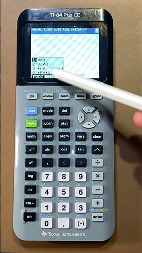 TI 84 How to use the Fraction (n/d) function on your GDC