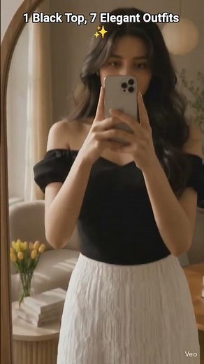 ✨ How to Style an Off-Shoulder Sweetheart Neck Top | 7 Elegant Looks 🤍