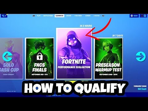 How To QUALIFY For FORTNITE PERFOMANCE EVALUATION FINALS! ($3,000 PRIZE POOL)