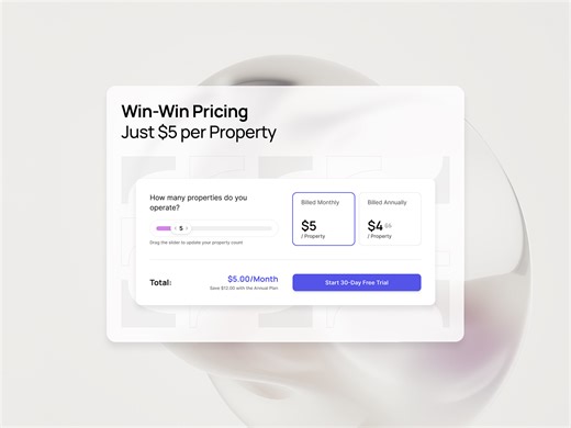 Pricing UI - Clean & User-Friendly Pricing Form Design