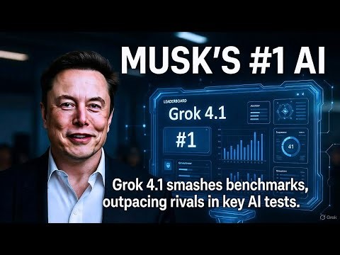 Elon Musk’s Grok 4.1 Breaks AI Records: 66% Fewer Hallucinations & New #1 Ranking