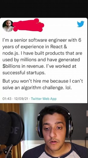 Coding interviews actually terrible #coding #reactjs