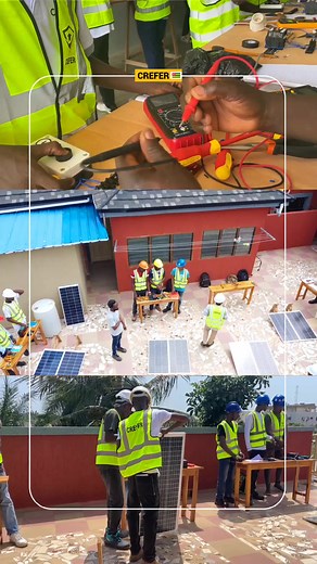 Formation théorique et pratique, et un stage garanti et obligatoire pour chaque étudiant. 📞 22891204373🇹🇬 #Crefer #electricité #energiesolaire